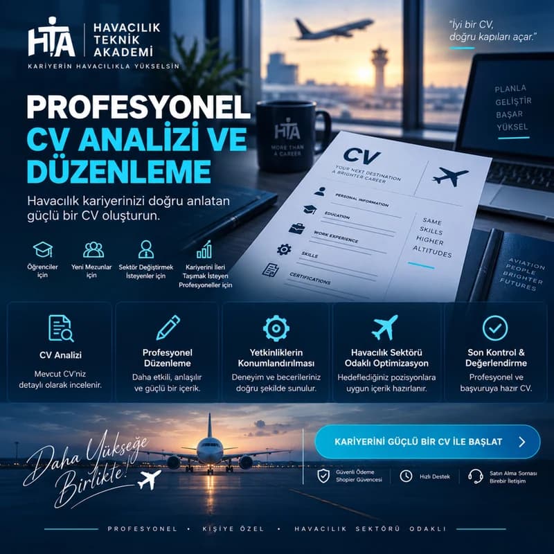 Profesyonel CV Analizi ve Düzenleme | Havacılık Odaklı