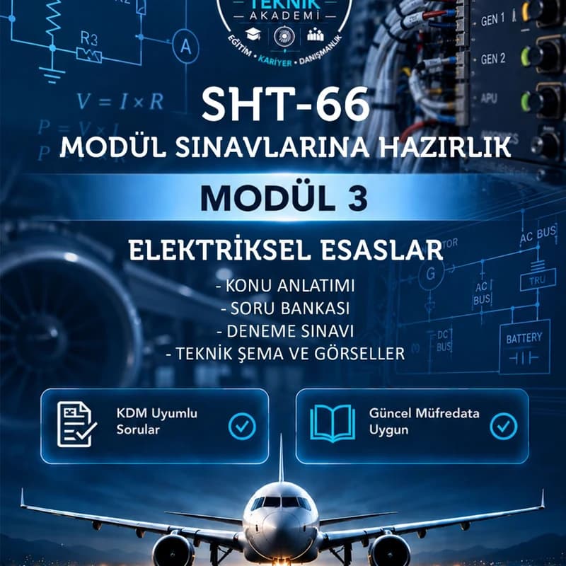 SHT-66 Modül 3 – Elektriksel Esaslar | Sınava Hazırlık Kitabı