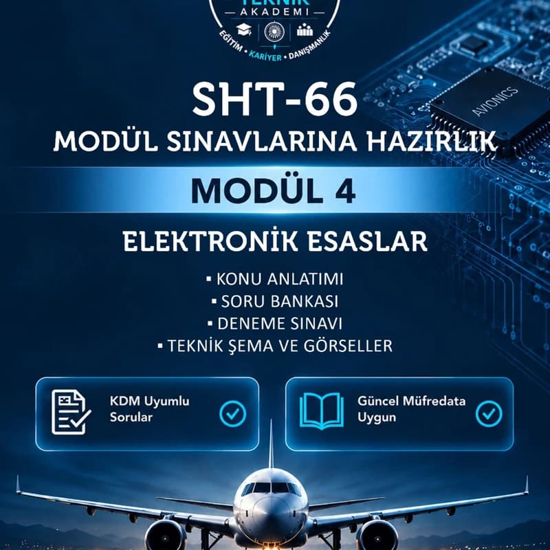 SHT-66 Modül 4 – Elektronik Esaslar | Sınava Hazırlık Kitabı
