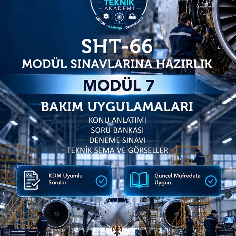 SHT-66 Modül 7 – Bakım Uygulamaları | Sınava Hazırlık Kitabı